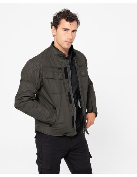 JAQUETA VERDE MOTOCICLISTA BELFAST II MASCULINA: ELEGÂNCIA E FUNCIONALIDADE