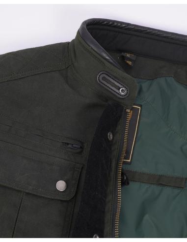 Comprar Chaqueta Verde De Moto Belfast Ii Para Hombre: Combinación De Moda Y Funcionalidad a precio de oferta