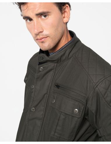 Comprar Chaqueta Verde De Moto Belfast Ii Para Hombre: Combinación De Moda Y Funcionalidad a precio de oferta