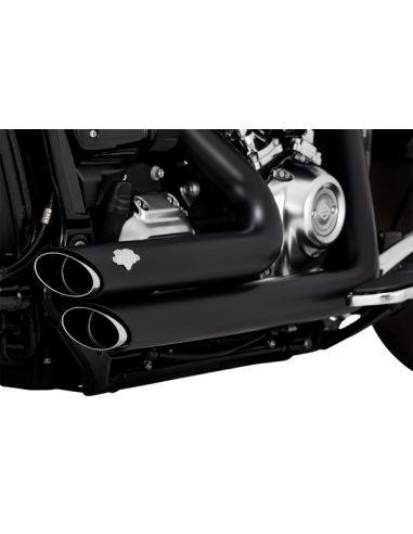 Acquista Scarichi Shortshots Pcx Neri Softail M8 18-Up (Pneumatico Posteriore Largo) a prezzo scontato