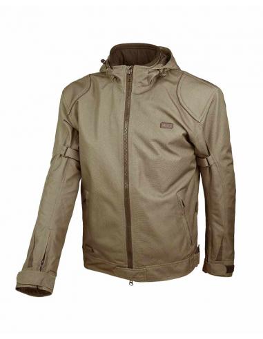 SOHO II MEN'S MOTORCYCLE GREEN JACKET: SAFETY AND STYLE IN CORDURA