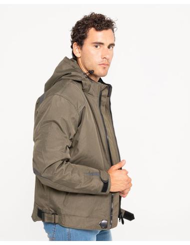 Acquista Giacca Moto Verde Soho II Per Uomo: Sicurezza E Stile In Cordura a prezzo scontato