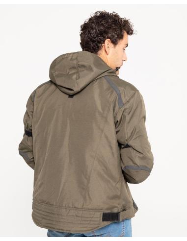 SOHO II MEN'S MOTORCYCLE GREEN JACKET: SAFETY AND STYLE IN CORDURA