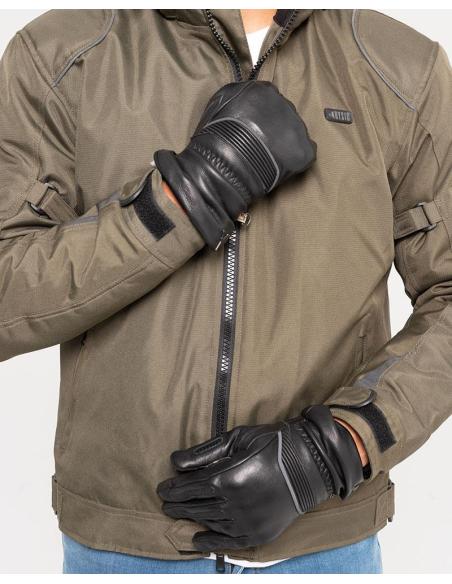 SOHO II MEN'S MOTORCYCLE GREEN JACKET: SAFETY AND STYLE IN CORDURA