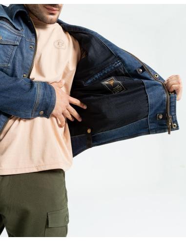 Acquista Giacca Kansas Man Denim Per Motociclisti: Protezione E Stile Con Ventilazione a prezzo scontato
