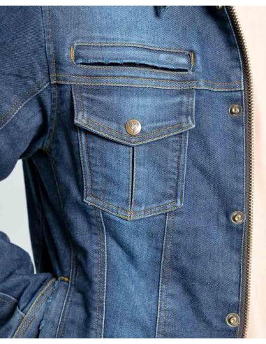 Acquista Giacca Kansas Man Denim Per Motociclisti: Protezione E Stile Con Ventilazione a prezzo scontato