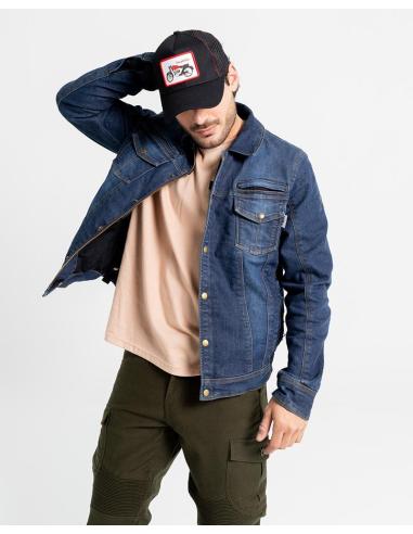 JAQUETA KANSAS MAN DENIM PARA MOTOCICLISTAS: PROTEÇÃO E ESTILO COM VENTILAÇÃO