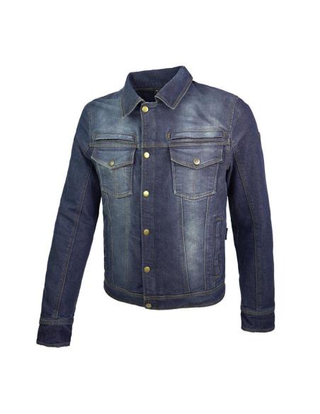 Acquista Giacca Kansas Man Denim Per Motociclisti: Protezione E Stile Con Ventilazione a prezzo scontato