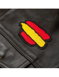 SPANISH FLAG PATCH STROKES 8X5 CM. 2