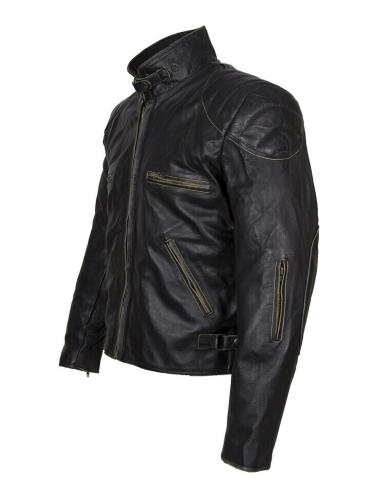 Acquista Giacca In Pelle Invecchiata Old Style Fino a 10Xl Con Protezioni a Prezzo Offerta