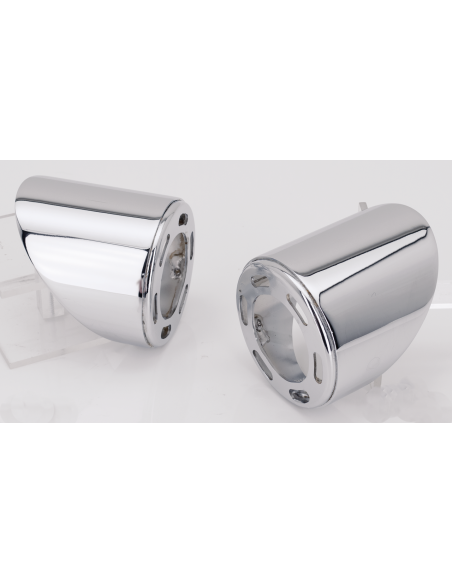 MCJ ROYAL 8 DICAS DE ESCAPE CROMADAS COM CORTE CURTO