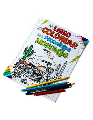 O LIVRO DE COLORIR PARA PEQUENOS MOTOCICLISTAS