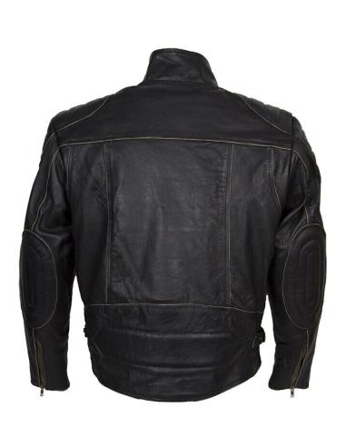 Acquista Giacca In Pelle Invecchiata Old Style Fino a 10Xl Con Protezioni a Prezzo Offerta