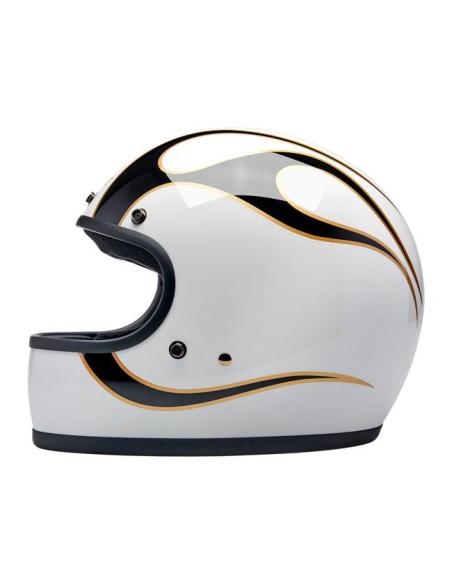 CASQUE BILTWELL GRINGO 22.06 GLOSS WHITE FLAMES