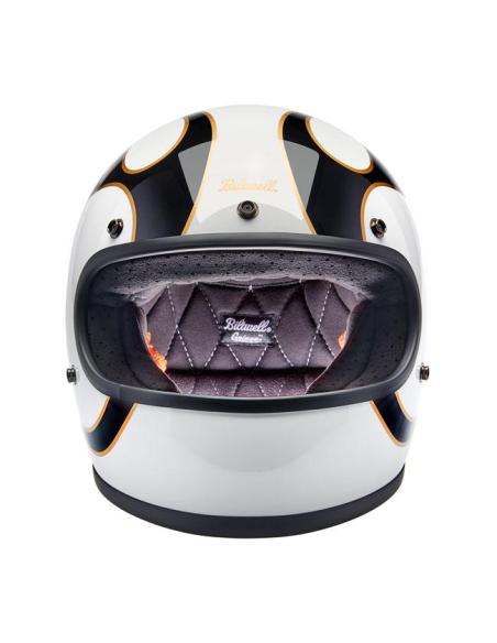 CASQUE BILTWELL GRINGO 22.06 GLOSS WHITE FLAMES