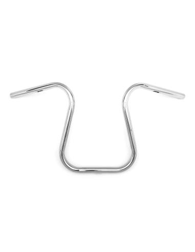 HIGHWAY HAWK "ANFORA 40" HANDLEBAR 370 MM CHROME - CLASSIC AND UNIVERSAL DESIGN