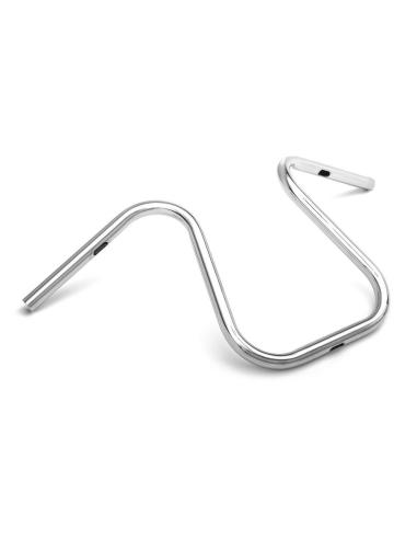 HIGHWAY HAWK "ANFORA 40" HANDLEBAR 370 MM CHROME - CLASSIC AND UNIVERSAL DESIGN