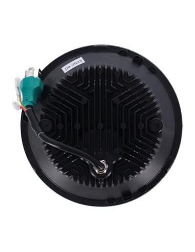 LENTE DE FAROL LED MCS GEAR DE 7 POLEGADAS PRETA