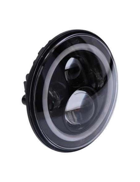 MCS HALO LED HEADLIGHT LENS 7 INCH BLACK