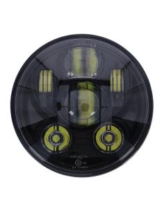 MCS TECH LED HEADLIGHT LENS 5-3/4 BLACK