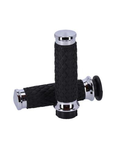 GRIPS AVON DIAMOND CROMADO PARA HARLEY