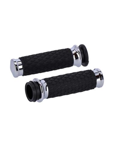 AVON DIAMOND DOMED HD CHROME GRIPS COM GRIPS ELETRÔNICOS TBW