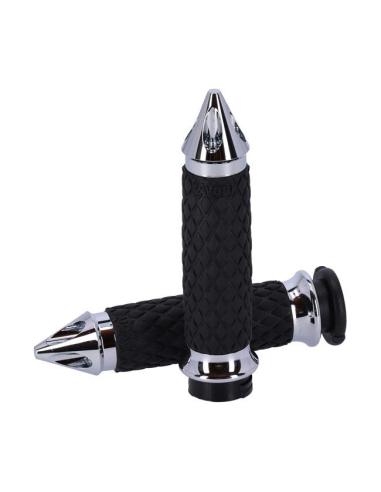 Comprar Puños Avon Diamond Spiked Cromados Con Caña Hd a precio de oferta