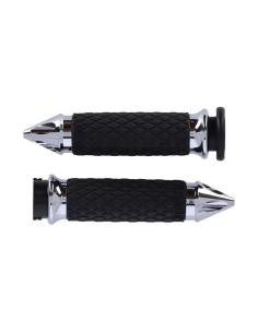 Avon Diamond Spiked Chrome Grips Fits Hd 2