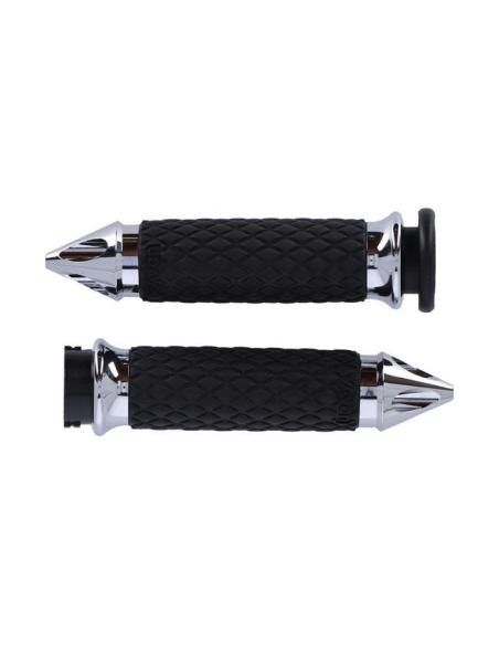 Comprar Puños Avon Diamond Spiked Cromados Con Caña Hd a precio de oferta
