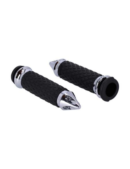 POIGNÉES AVON DIAMOND SPIKED HD CHROME AVEC POIGNÉES ÉLECTRONIQUES TBW