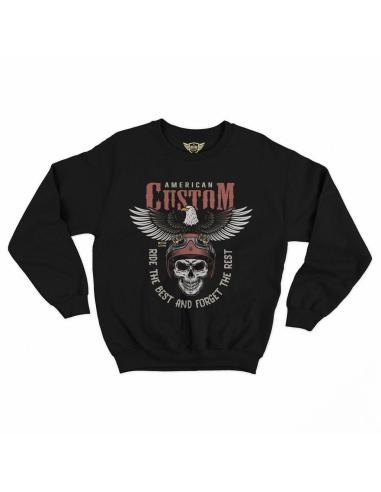 MOLETOM PRETO RIDE THE BEST AND FORGET THE REST