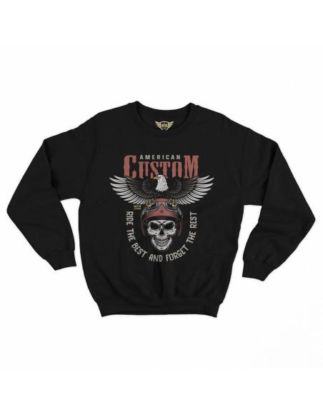 RIDE THE BEST AND FORGET THE REST BLACK SWEATSHIRT