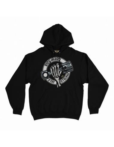 RIDE HARD STAY STRONG BLACK HOODIE