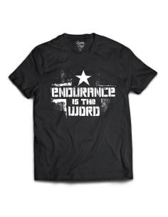 Acquista Maglietta Endurance Is The Word Uomo In Nero Di Better Days a prezzo scontato