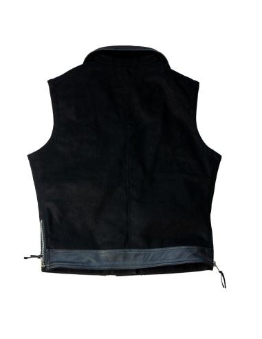 Acquista Gilet Femminile Incrociato in Jeans e Pelle a prezzo scontato