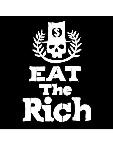 T-SHIRT "EAT THE RICH" PARA HOMEM EM PRETO BY BETTER DAYS