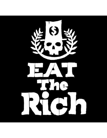 T-SHIRT "EAT THE RICH" PARA HOMEM EM PRETO BY BETTER DAYS
