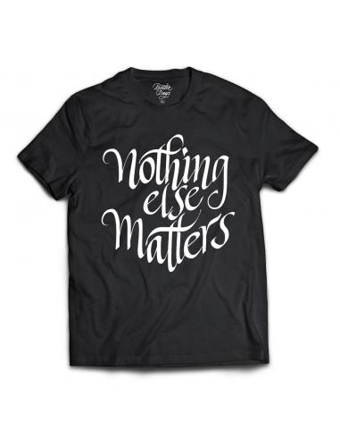 NOTHING ELSE MATTERS MAN T-SHIRT IN BLACK BY BETTER DAYS