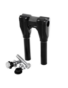 Kraus, Set Of Straight Risers 200 Mm In Black With 25 Mm Clamp