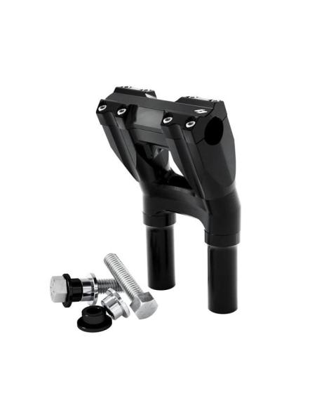 KRAUS, KICKBACK RISER SET. 25MM CLAMP, 200MM RISE. BLACK