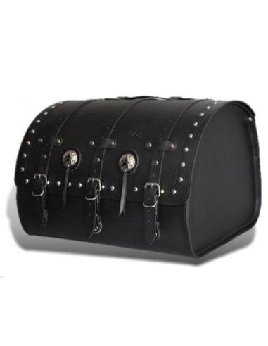 Comprar Baul De Piel Kivir Clasico Con Tachuelas Y Conchos a precio de oferta