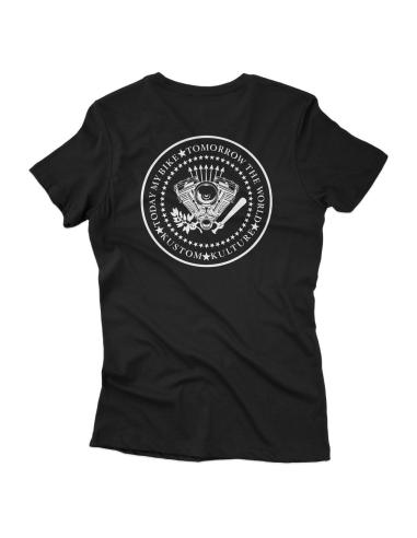 T-SHIRT TODAY MY BIKE TOMORROW THE WORLD MULHER