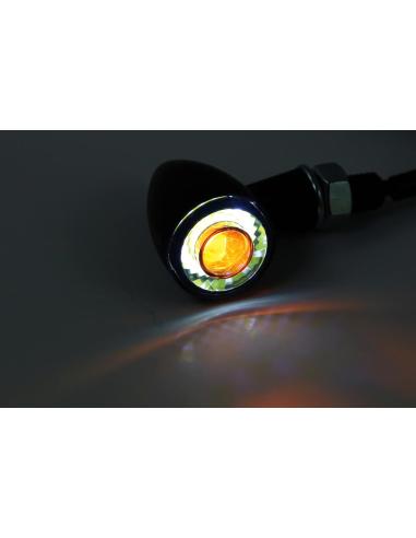 SINAIS DE GIRO LED APOLLO 2-1 COM LUZ DE POSIÇÃO FUMADA