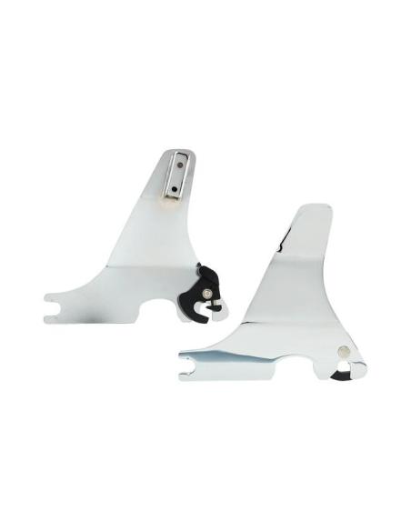 DETACHABLE SISSY BAR SIDE PLATES IN CHROMED