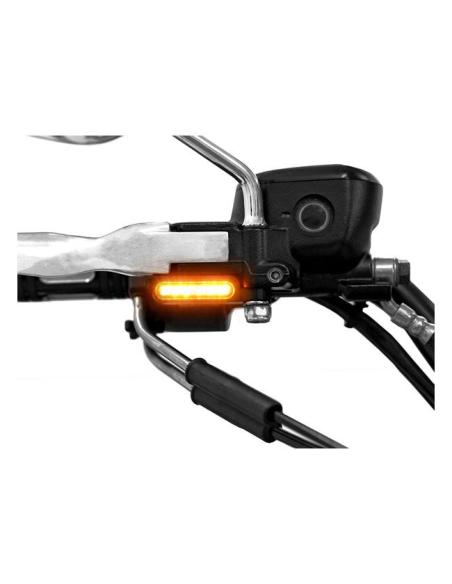 ZIEGER BELOW BAR LED TURN SIGNALS, BLACK