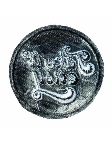 PATCH DE MOTOCICLISTA DE 8 CM DE DIÂMETRO COM SUPORTE DE SELAGEM A QUENTE