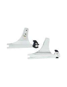 CHROME REMOVABLE BACKREST PLATES SOFTAIL 00-17 FLSTC/00-03 FLSTS