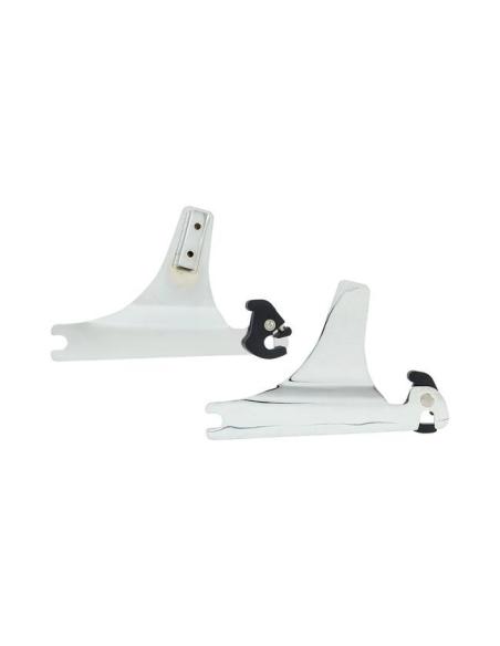 PLACAS DE ENCOSTO REMOVÍVEIS CROMADAS SOFTAIL 00-17 FLSTC/00-03 FLSTS