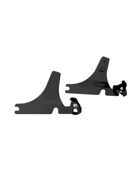 PLACAS DE ENCOSTO REMOVÍVEIS PRETAS SOFTAIL 00-17 FLSTC/00-03 FLSTS