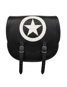 SAC DE SELLE SPARTA BLACK STAR SIMPLE CÔTÉ (34X38X15 CTM) 2